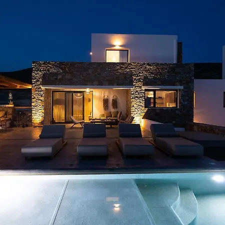 Вилла The Nine Graces -villa Astarte, Sea Views, Private Pool And Jacuzzi Naxos City